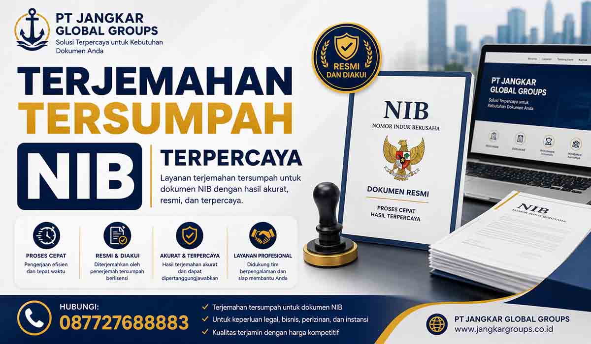 Terjemahan Tersumpah NIB Terpercaya