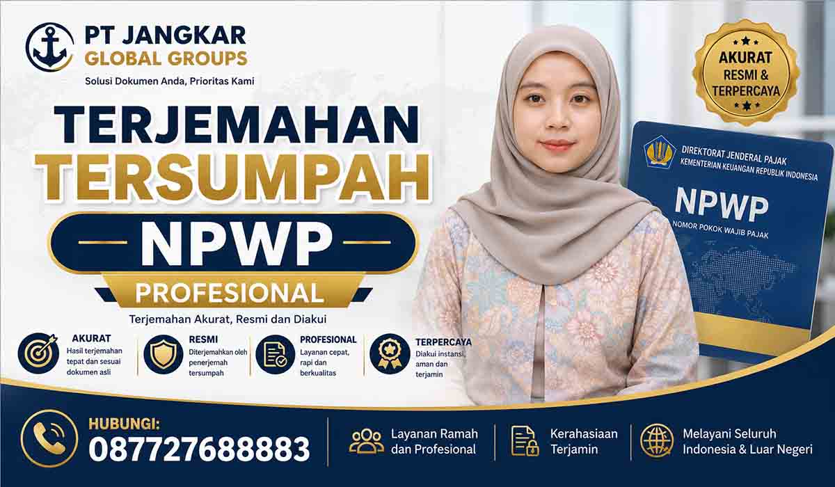 Terjemahan Tersumpah NPWP Profesional