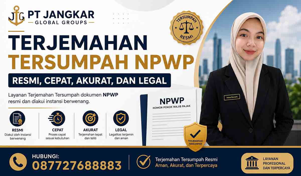 Terjemahan Tersumpah NPWP Resmi Cepat, Akurat, dan Legal