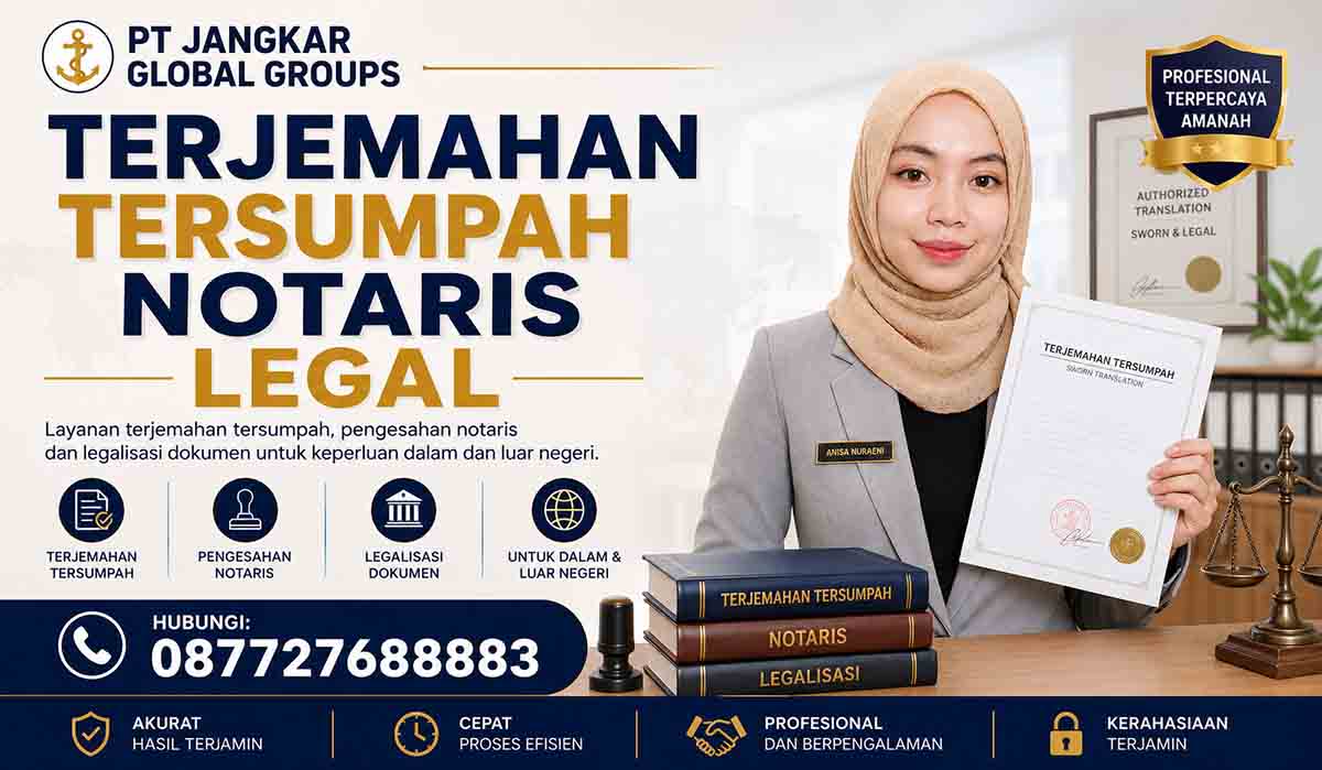 Terjemahan Tersumpah Notaris Legal