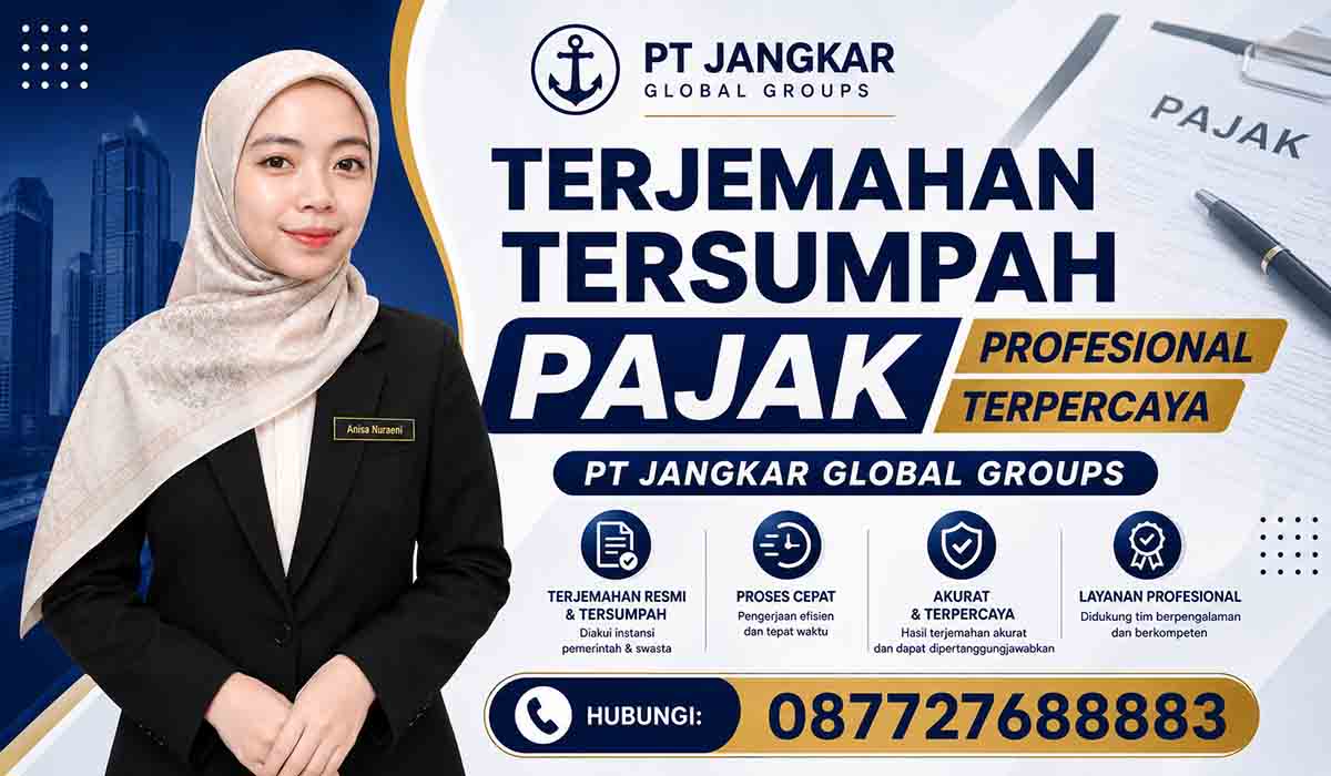 Terjemahan Tersumpah Pajak Profesional Terpercaya