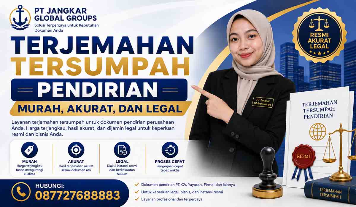 Terjemahan Tersumpah Pendirian Murah, Akurat, dan Legal