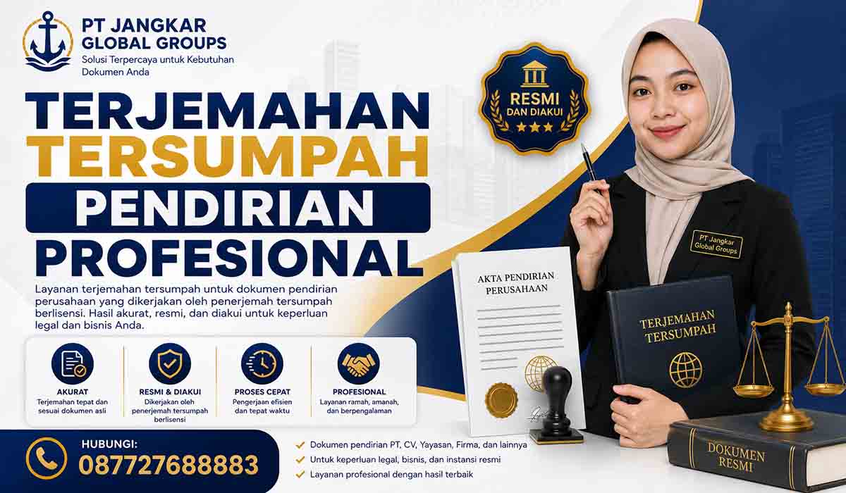 Terjemahan Tersumpah Pendirian Profesional