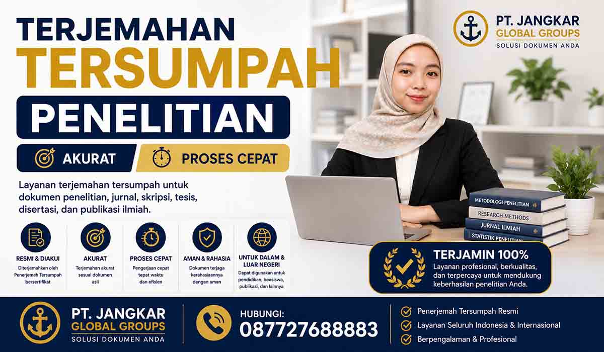 Terjemahan Tersumpah Penelitian Akurat Proses Cepat