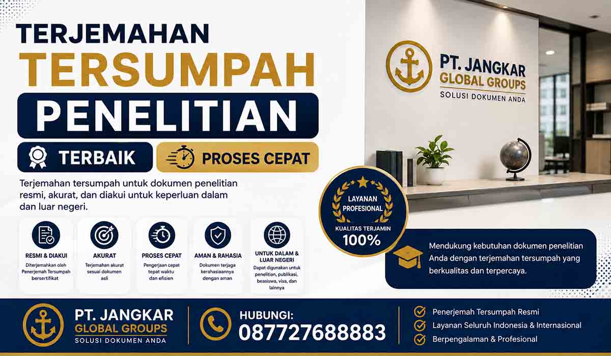 Terjemahan Tersumpah Penelitian Terbaik dengan Proses Cepat