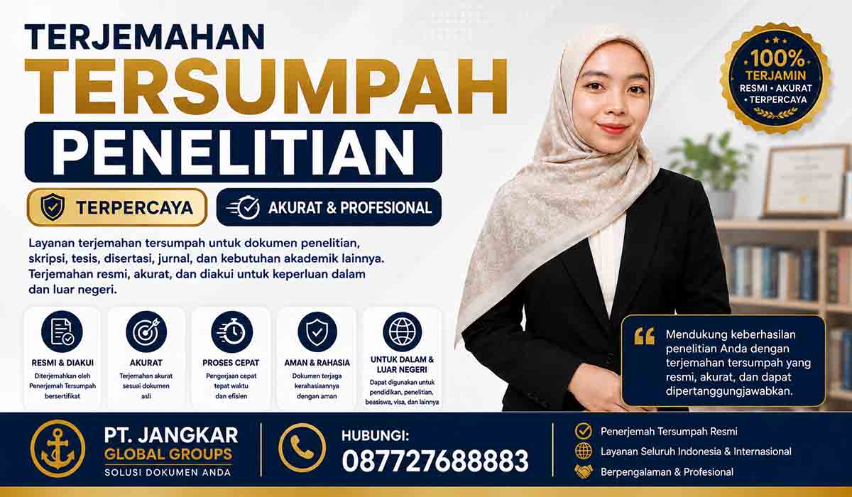 Terjemahan Tersumpah Penelitian Terpercaya