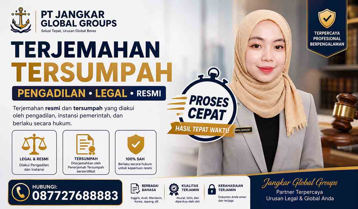 Terjemahan Tersumpah Pengadilan Legal Resmi Proses Cepat