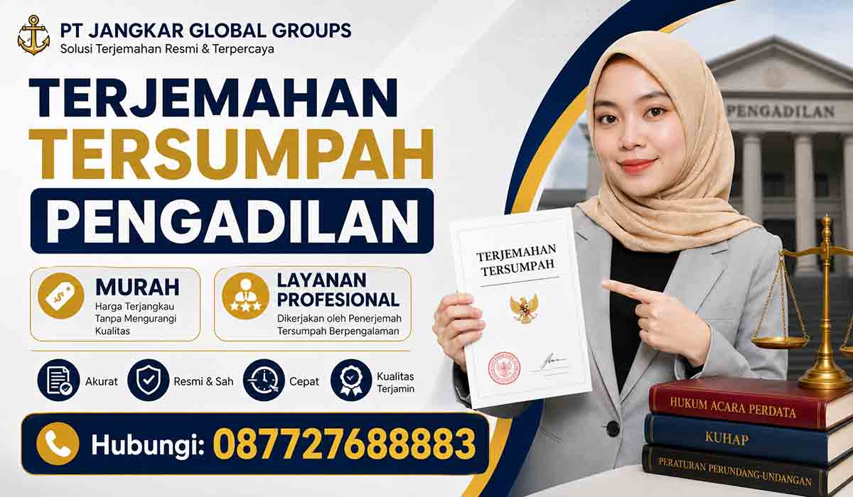 Terjemahan Tersumpah Pengadilan Murah Layanan Profesional