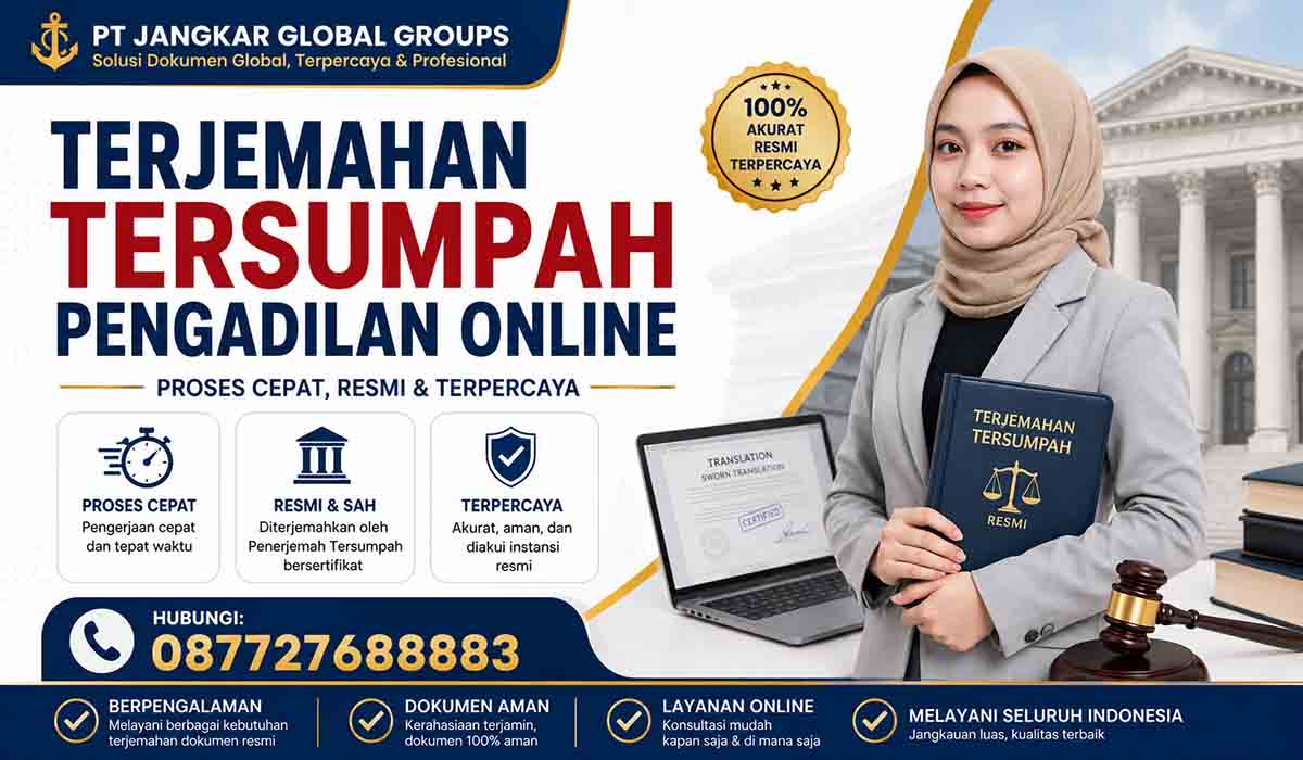 Terjemahan Tersumpah Pengadilan Online Proses Cepat, Resmi