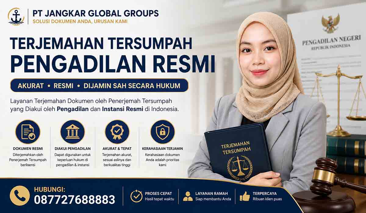 Terjemahan Tersumpah Pengadilan Resmi