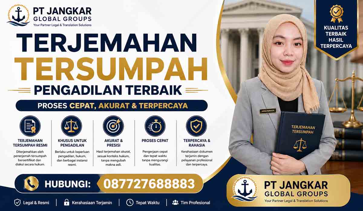 Terjemahan Tersumpah Pengadilan Terbaik Proses Cepat, Akurat