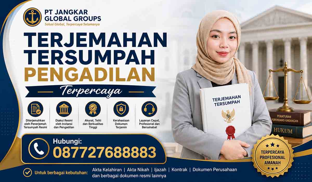 Terjemahan Tersumpah Pengadilan Terpercaya