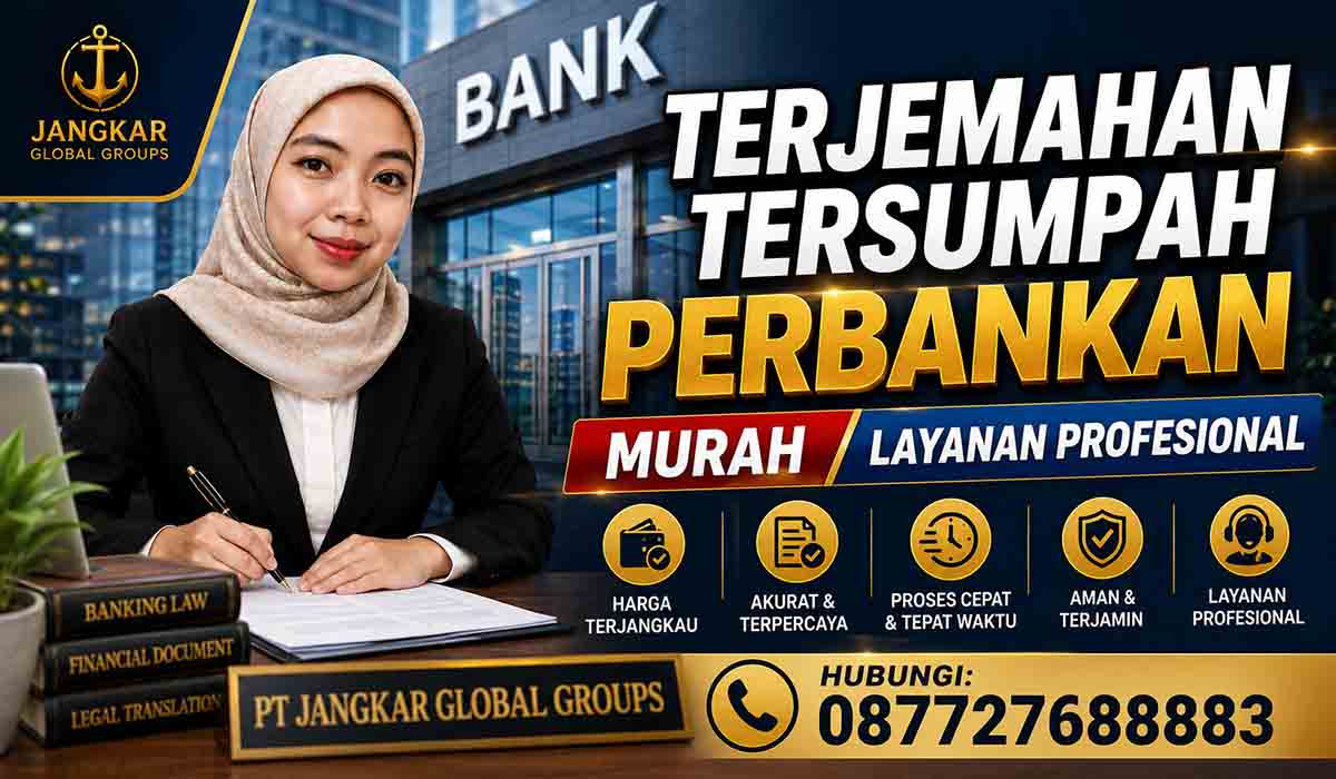 Terjemahan Tersumpah Perbankan Murah Layanan Profesional