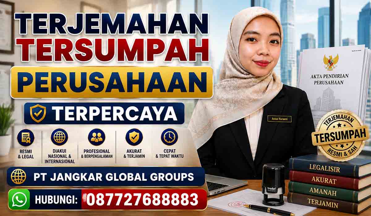 Terjemahan Tersumpah Perusahaan Terpercaya