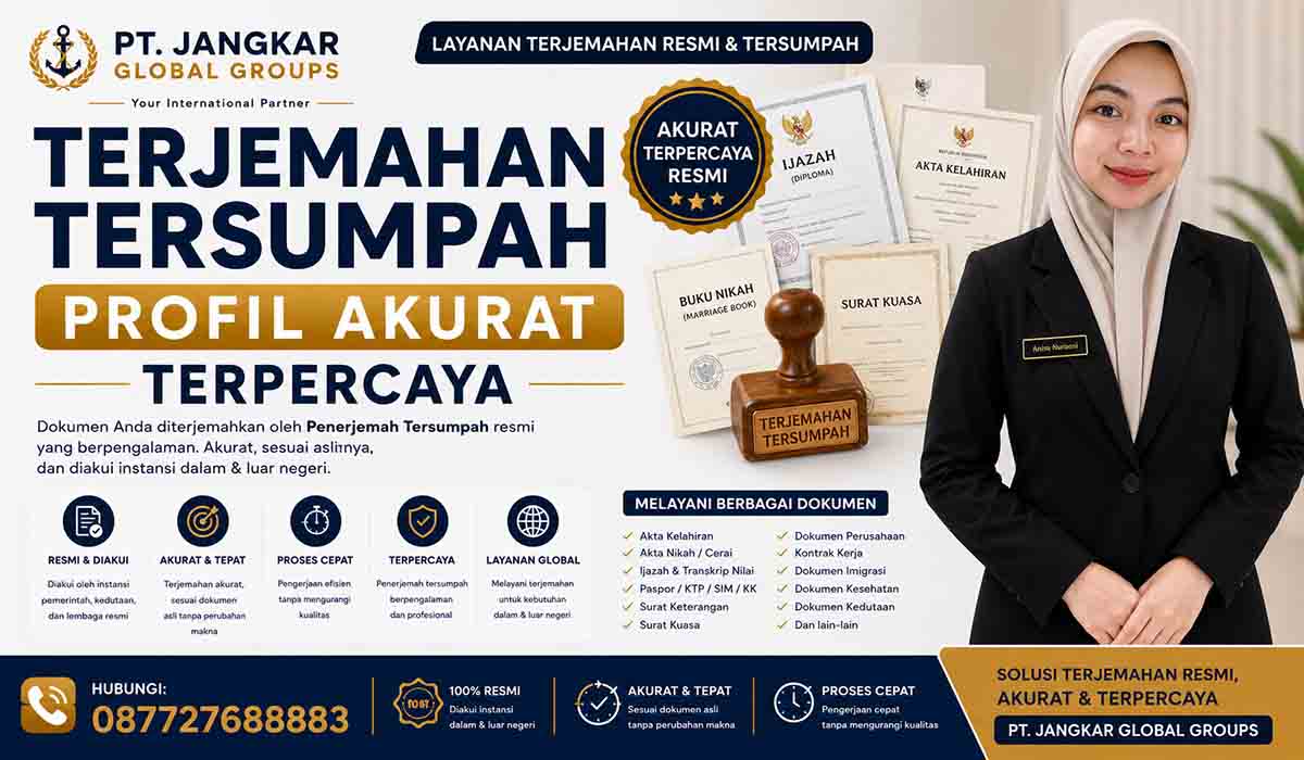 Terjemahan Tersumpah Profil Akurat Terpercaya