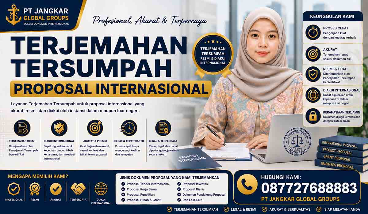 Terjemahan Tersumpah Proposal Internasional
