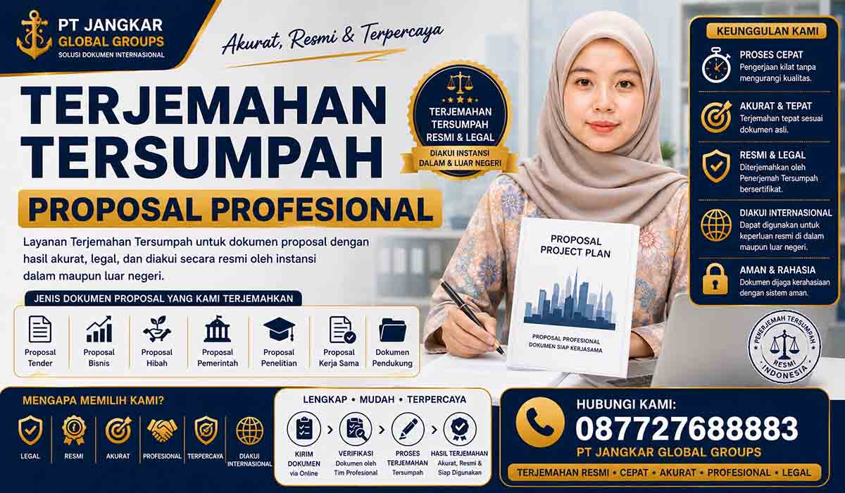 Terjemahan Tersumpah Proposal Profesional