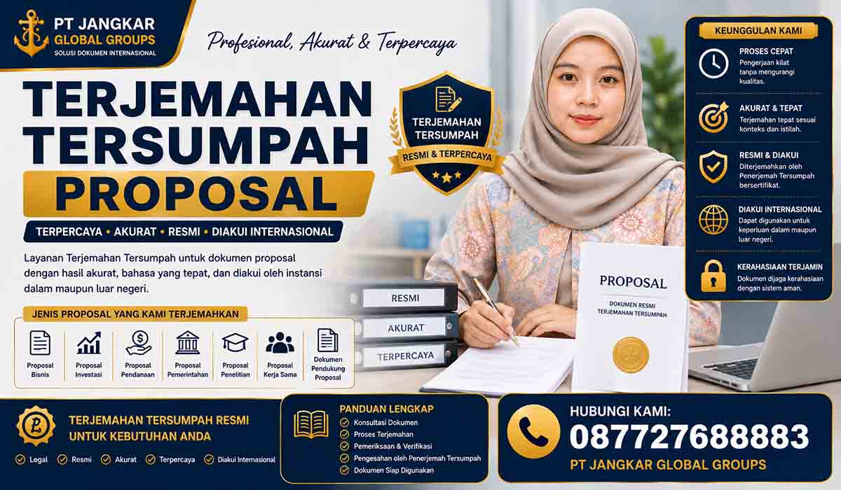 Terjemahan Tersumpah Proposal Terpercaya