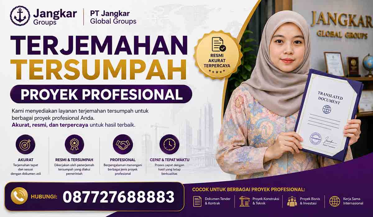 Terjemahan Tersumpah Proyek Profesional