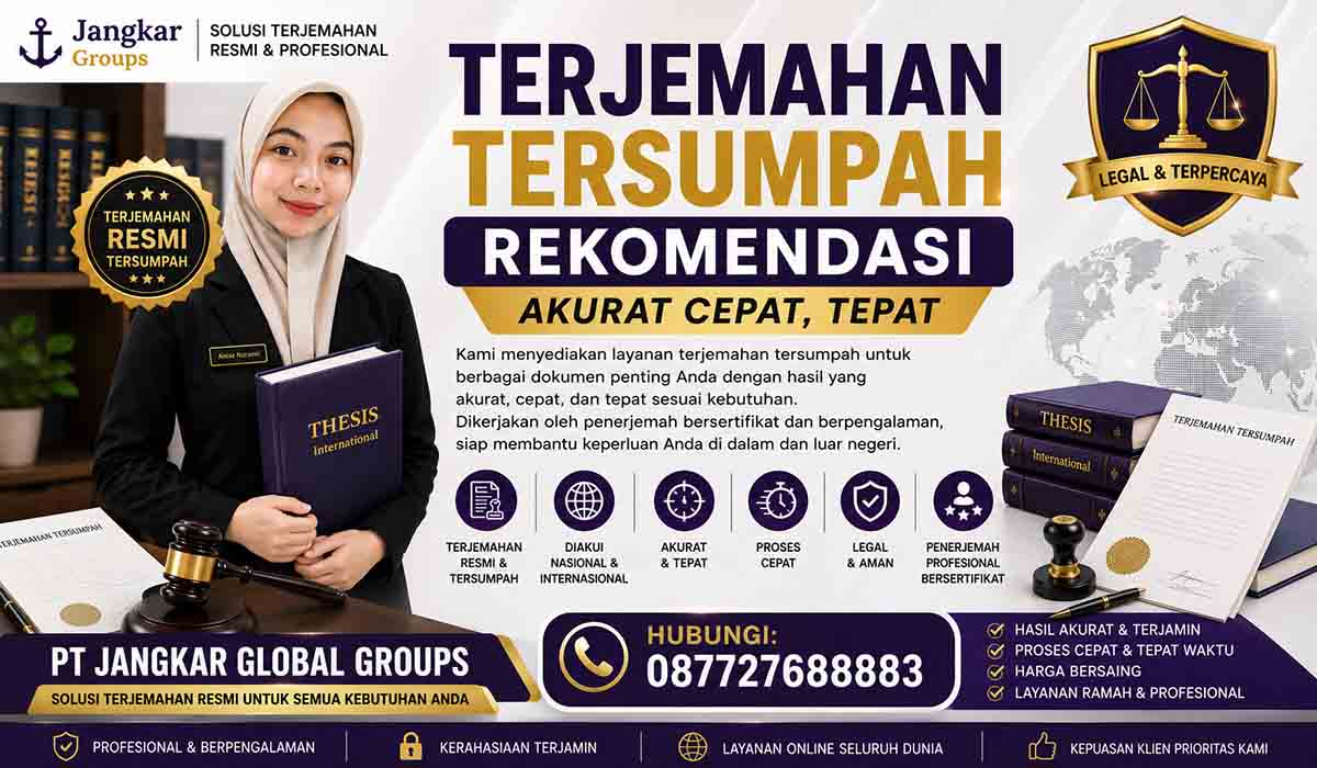 Terjemahan Tersumpah Rekomendasi Akurat Cepat, Tepat