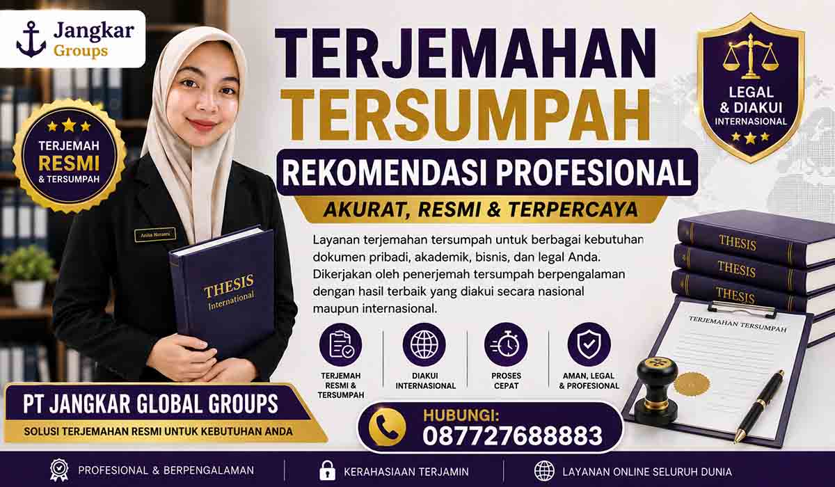 Terjemahan Tersumpah Rekomendasi Profesional