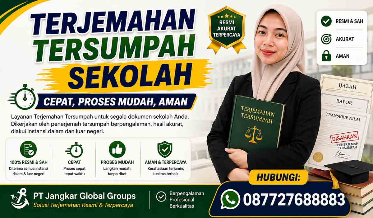 Terjemahan Tersumpah Sekolah Cepat Proses Mudah, Aman