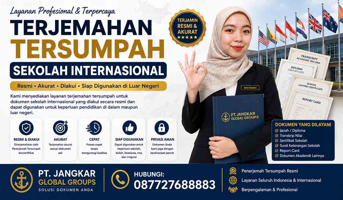 Terjemahan Tersumpah Sekolah Internasional