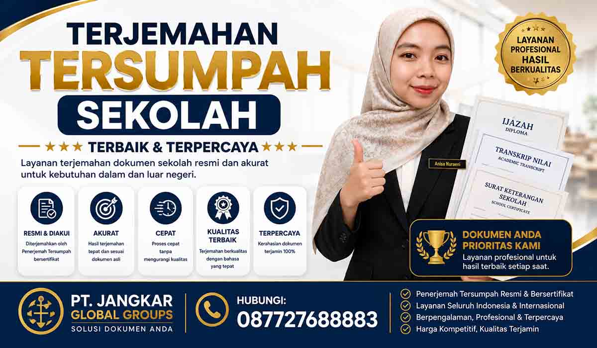 Terjemahan Tersumpah Sekolah Terbaik Terpercaya