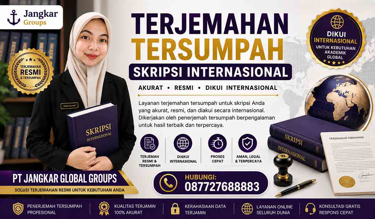 Terjemahan Tersumpah Skripsi Internasional
