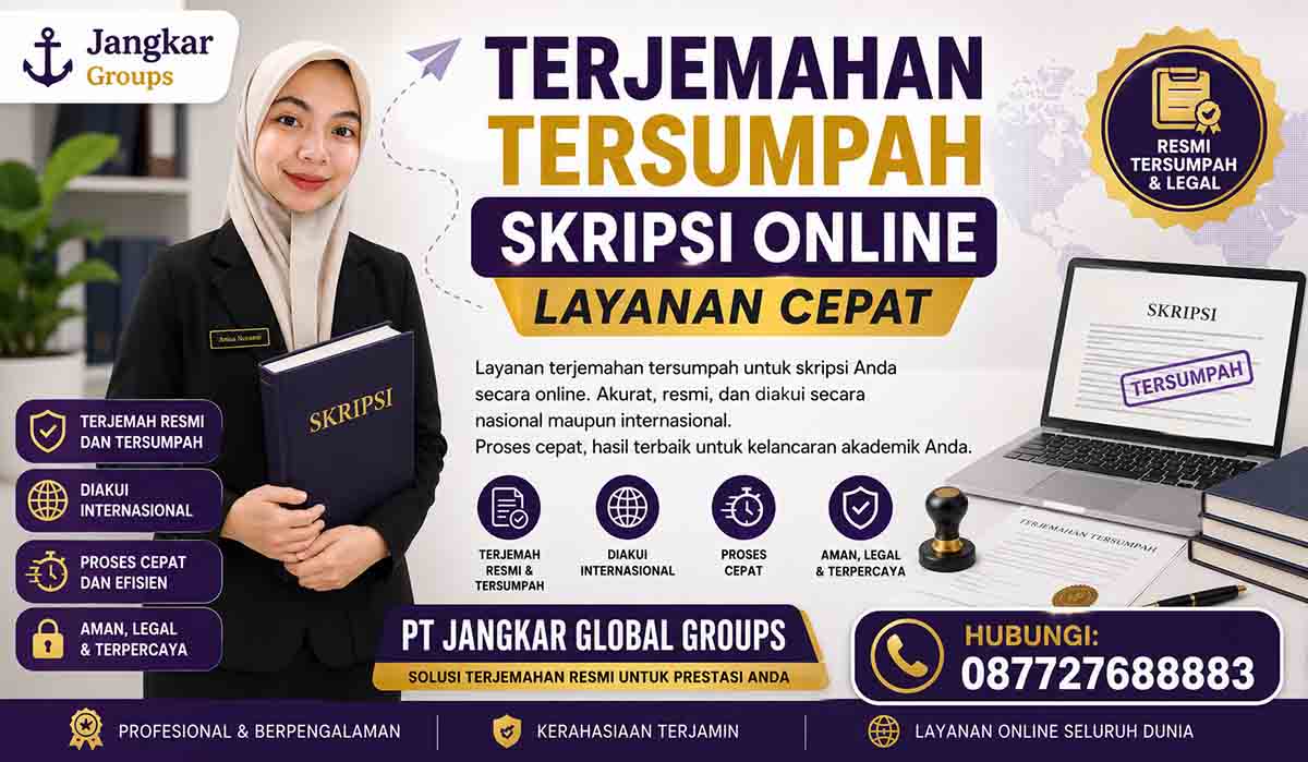 Terjemahan Tersumpah Skripsi Online Layanan Cepat