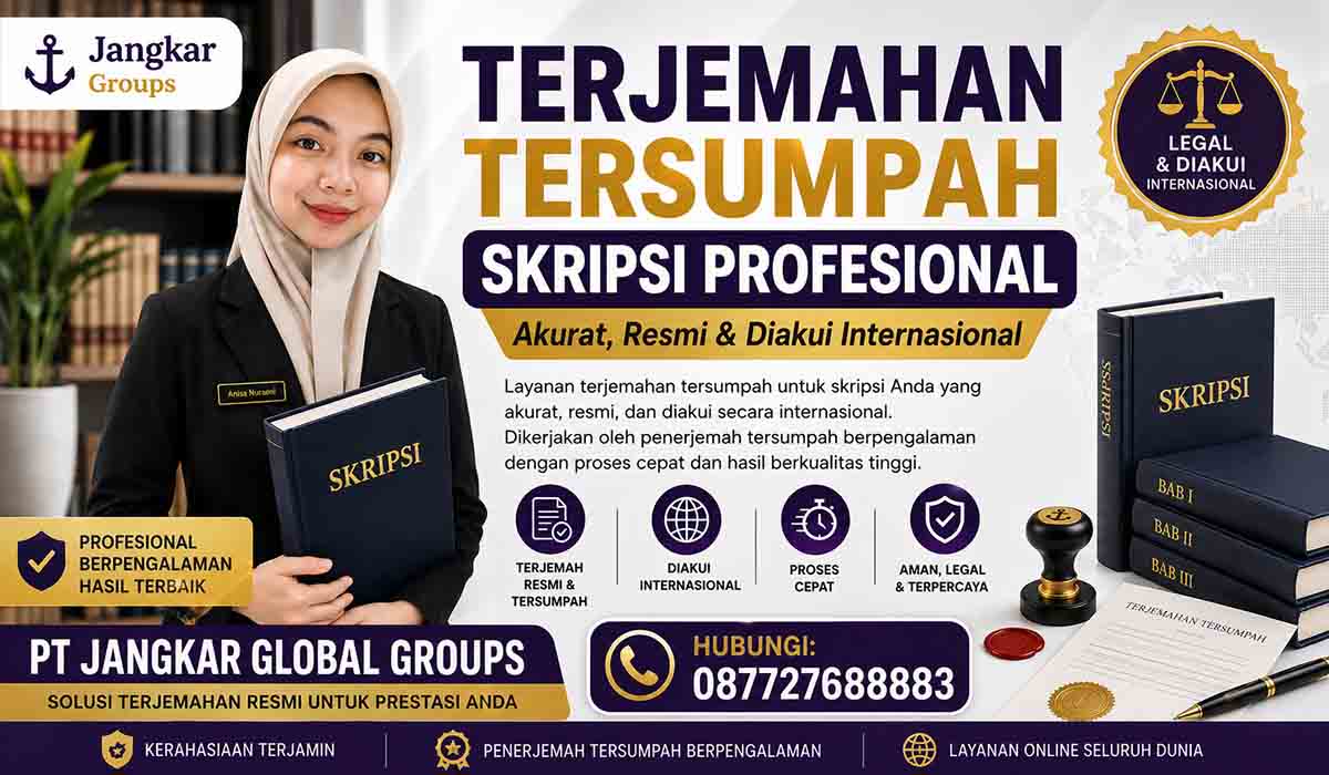 Terjemahan Tersumpah Skripsi Profesional