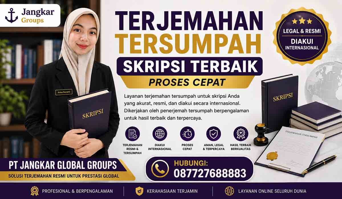 Terjemahan Tersumpah Skripsi Terbaik Proses Cepat