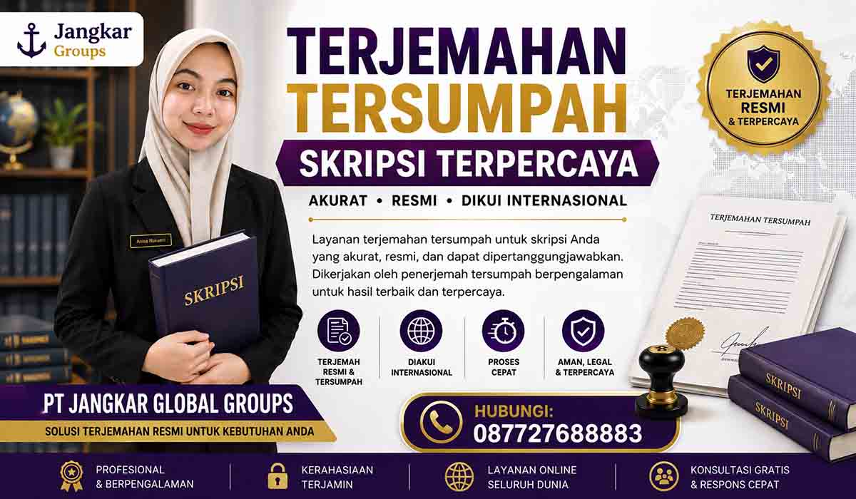 Terjemahan Tersumpah Skripsi Terpercaya