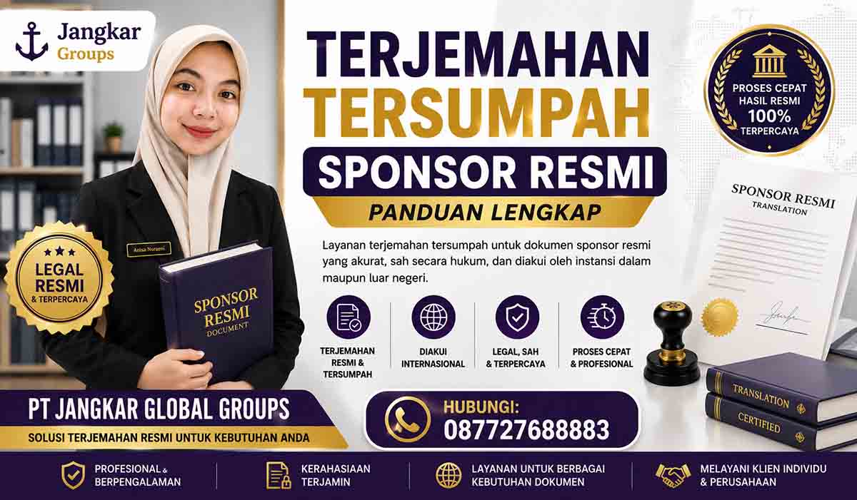 Terjemahan Tersumpah Sponsor Resmi Panduan Lengkap