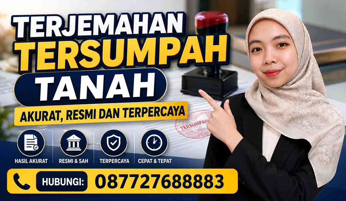 Terjemahan Tersumpah Tanah Akurat, Resmi dan Terpercaya