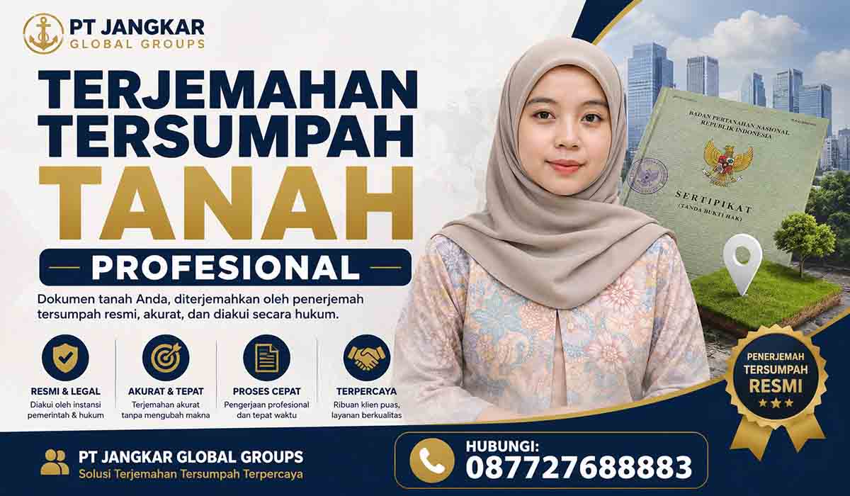 Terjemahan Tersumpah Tanah Profesional