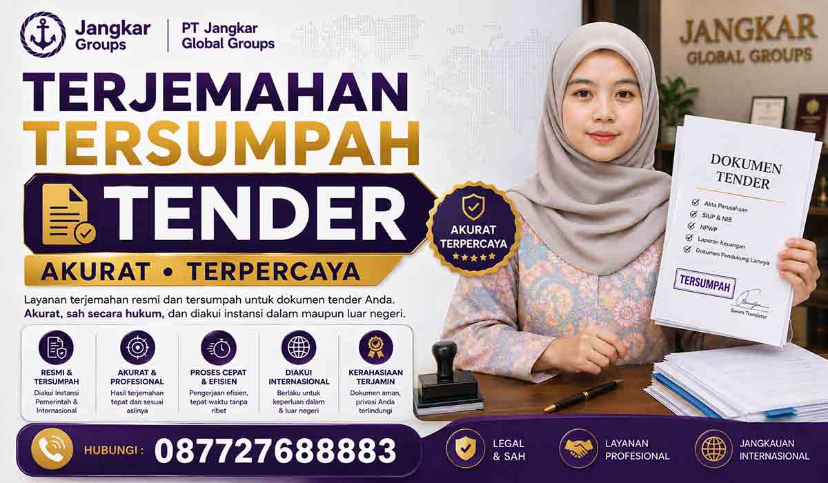 Terjemahan Tersumpah Tender Akurat Terpercaya