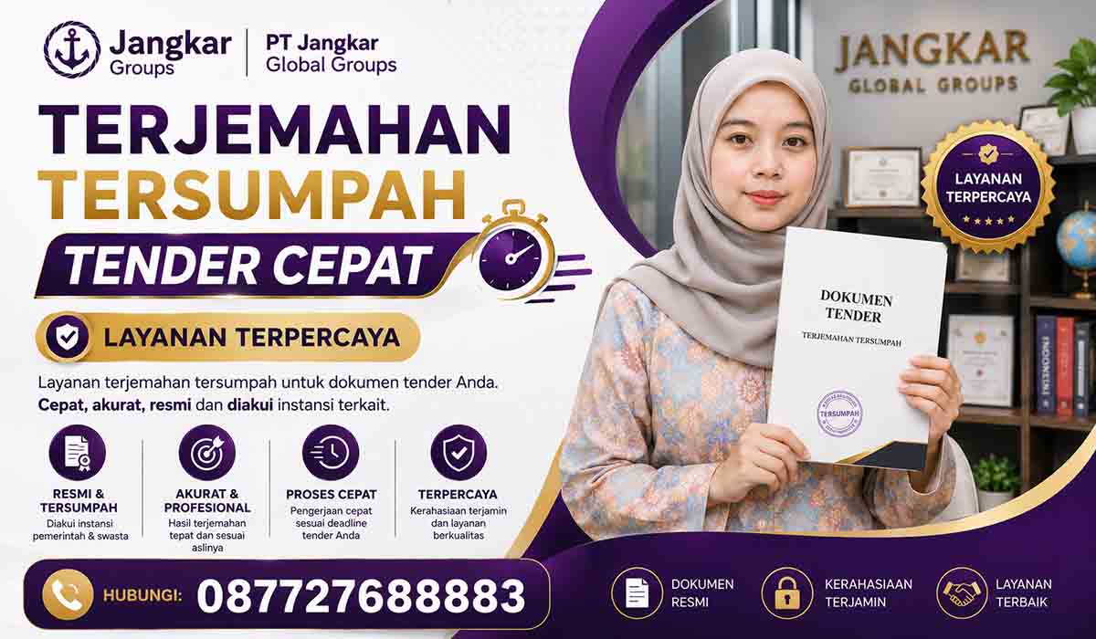 Terjemahan Tersumpah Tender Cepat Layanan Terpercaya