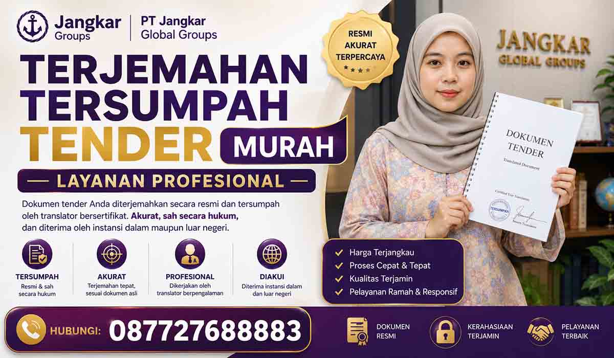 Terjemahan Tersumpah Tender Murah Layanan Profesional