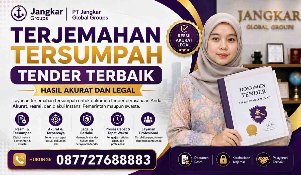 Terjemahan Tersumpah Tender Terbaik Hasil Akurat dan Legal