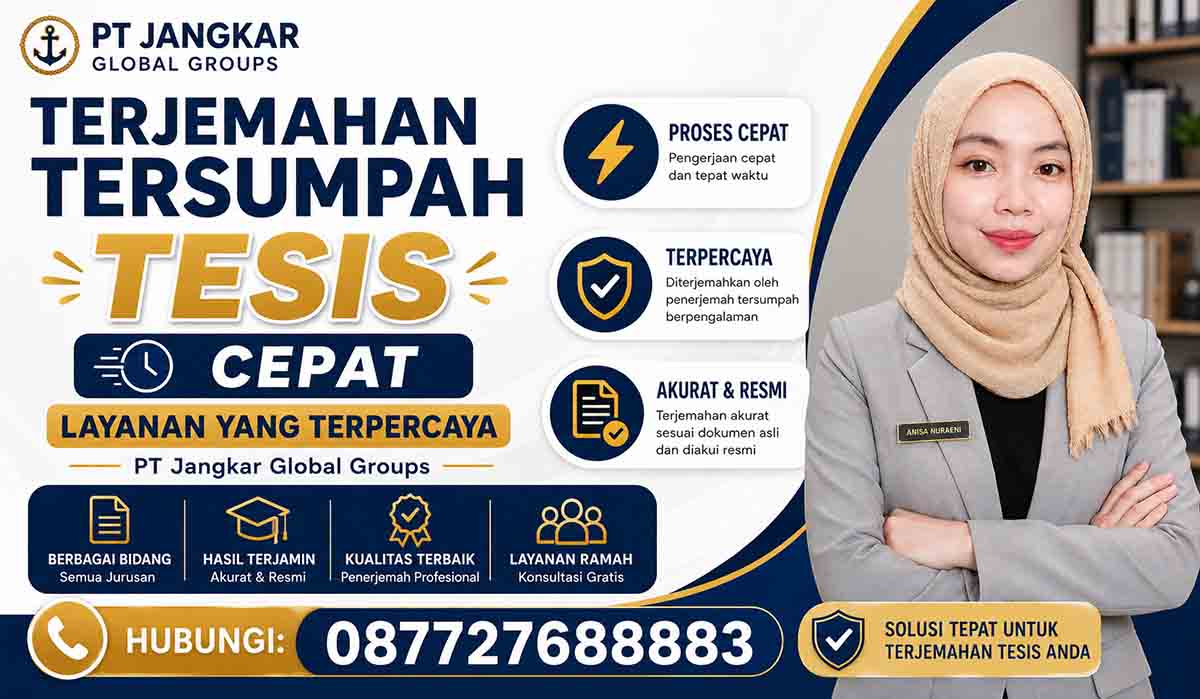 Terjemahan Tersumpah Tesis Cepat Layanan yang Terpercaya
