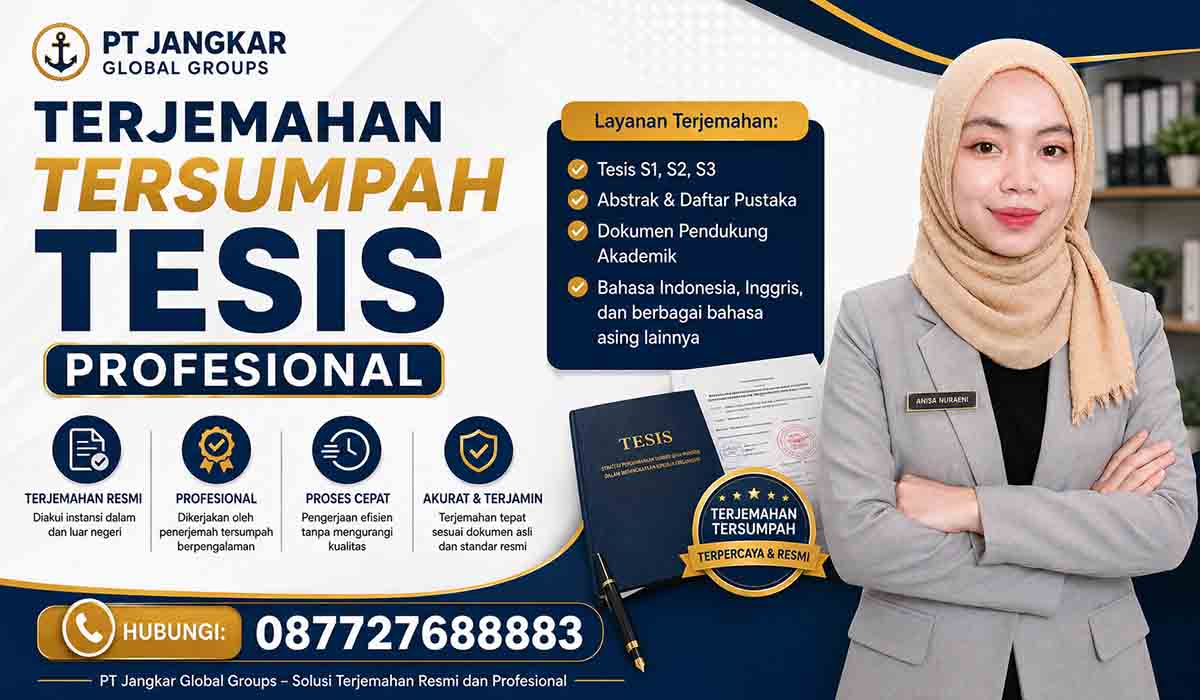 Terjemahan Tersumpah Tesis Profesional