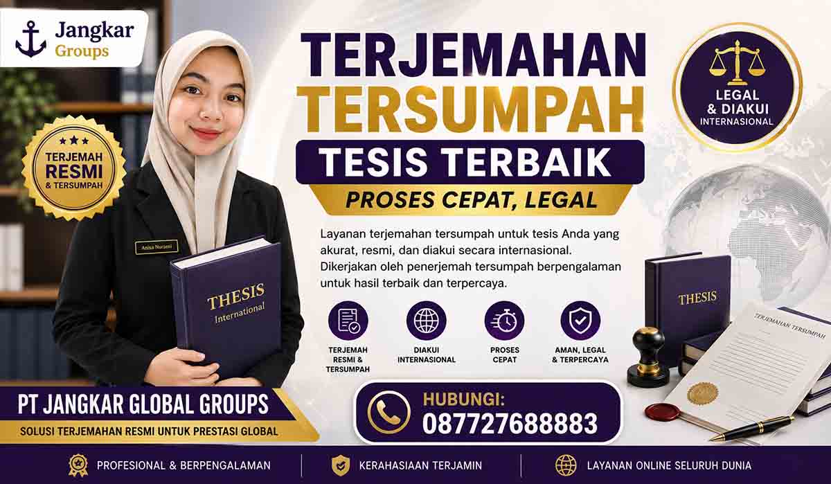 Terjemahan Tersumpah Tesis Terbaik Proses Cepat, Legal