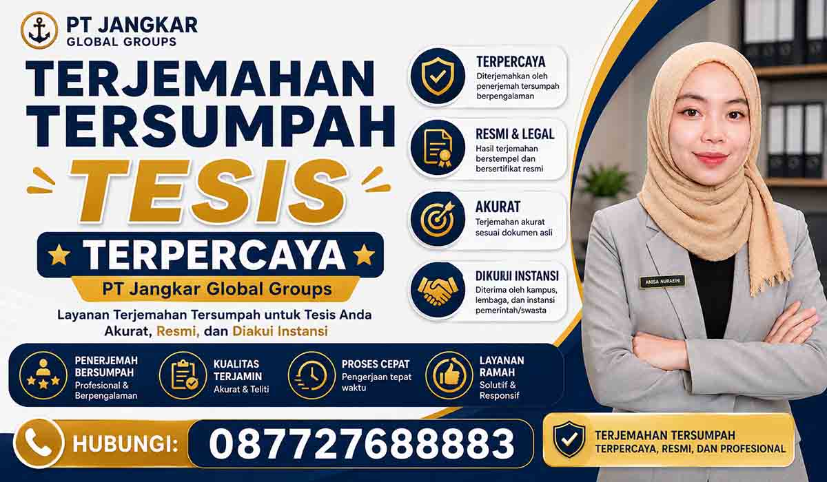 Terjemahan Tersumpah Tesis Terpercaya