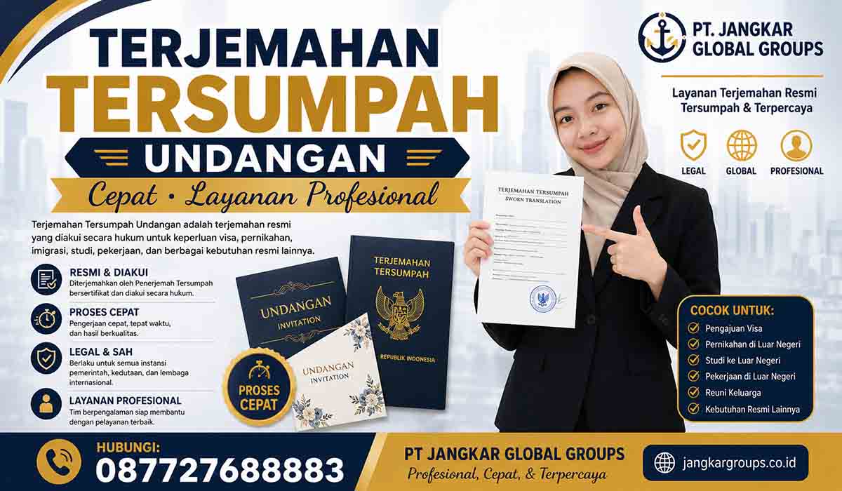 Terjemahan Tersumpah Undangan Cepat Layanan Profesional