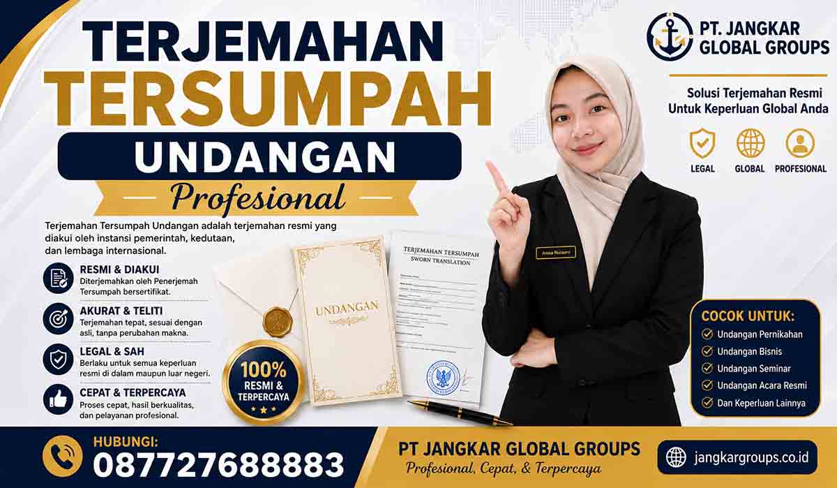 Terjemahan Tersumpah Undangan Profesional