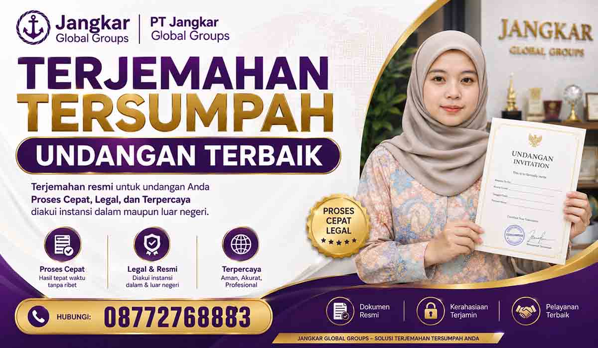 Terjemahan Tersumpah Undangan Terbaik Proses Cepat, Legal