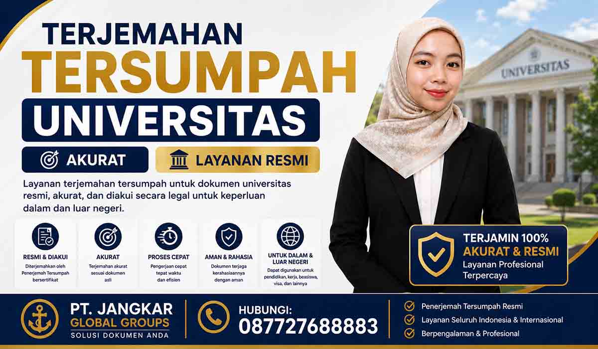 Terjemahan Tersumpah Universitas Akurat Layanan Resmi