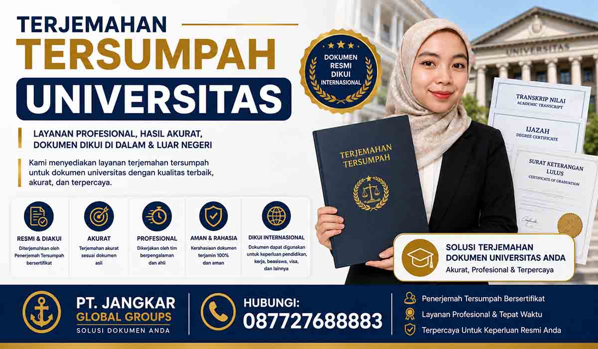 Terjemahan Tersumpah Universitas Profesional