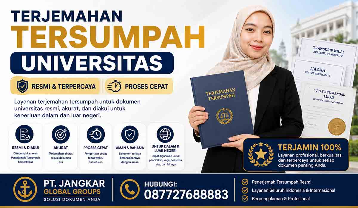Terjemahan Tersumpah Universitas Resmi Proses Cepat